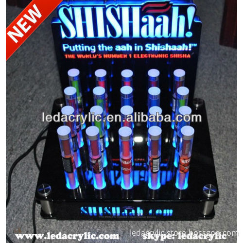 LED Lighted Acrylic Electronic Cigarette Display Stand for Retail Store